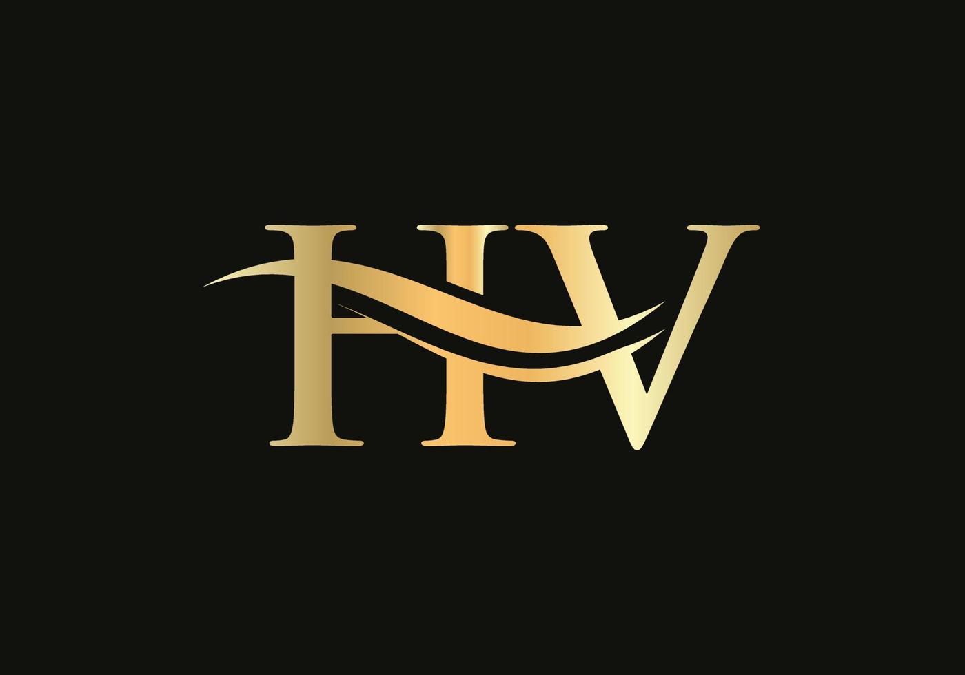 moderno hv logotipo per lusso marchio. iniziale hv lettera attività commerciale logo design vettore