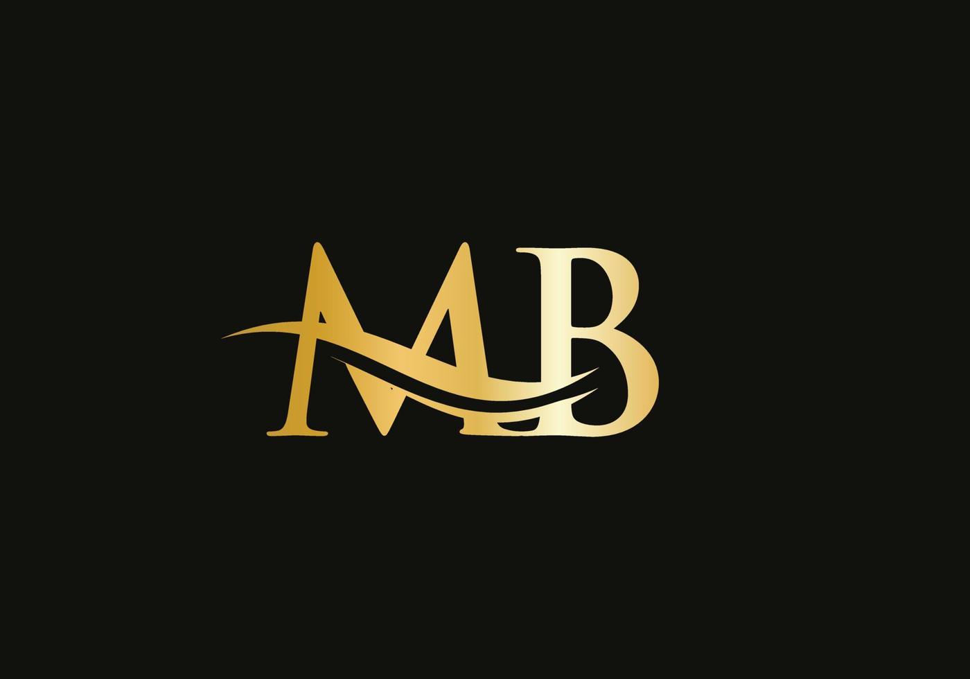 iniziale mb lettera logo con creativo moderno attività commerciale tipografia vettore modello. creativo astratto lettera mb logo design