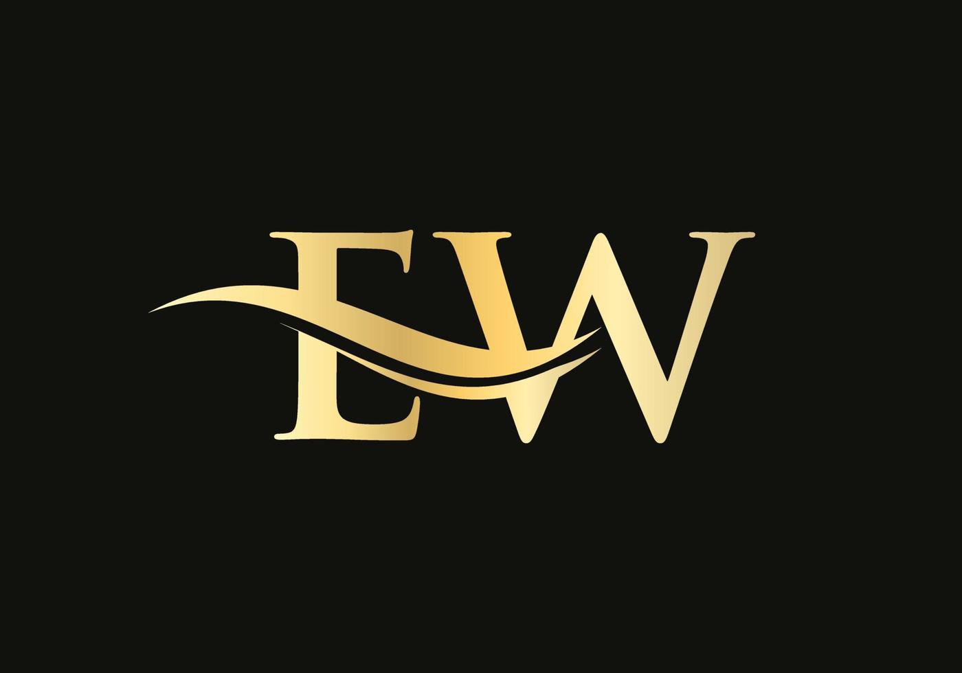 iniziale lettera ew connesso logo per attività commerciale e azienda identità. moderno lettera ew logo vettore modello con moderno di moda