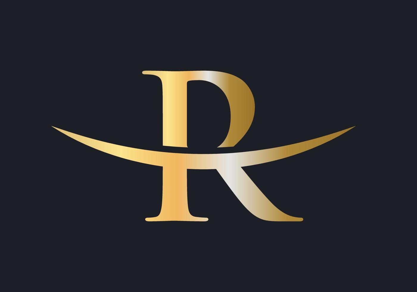 lettera r logo design per attività commerciale e azienda identità vettore