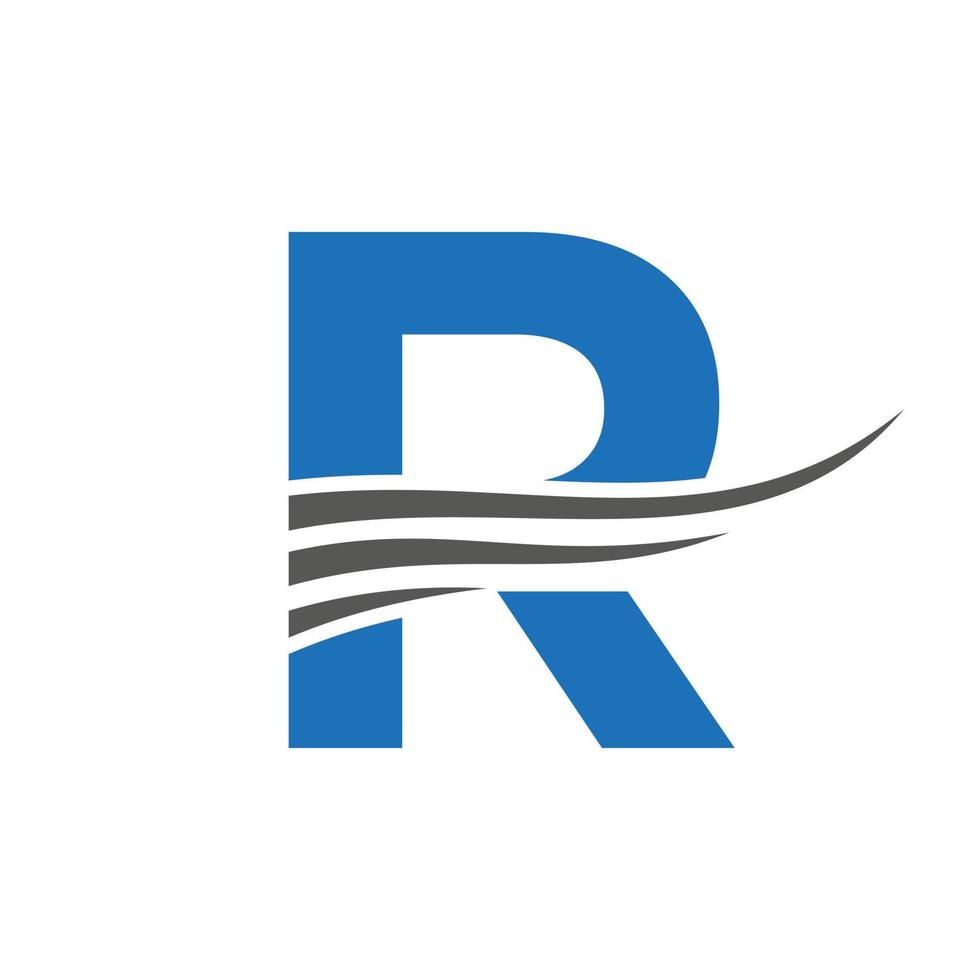 iniziale monogramma lettera r logo design vettore modello