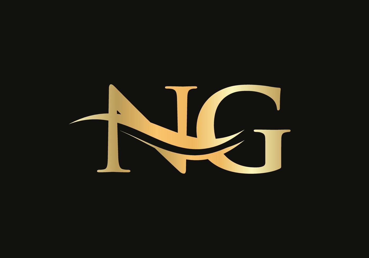 iniziale connesso lettera ng logo design. moderno lettera ng logo design vettore con moderno di moda