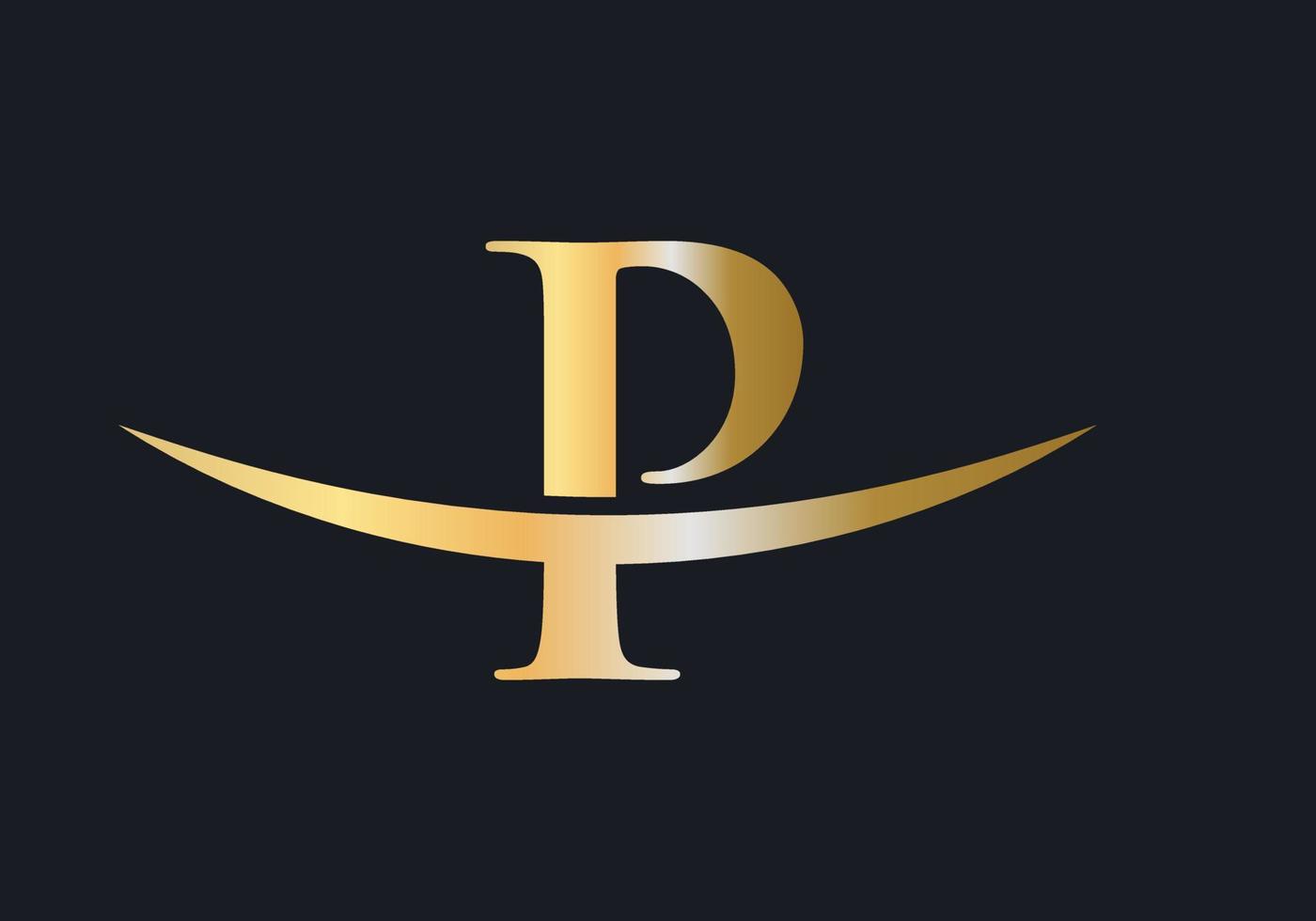 lettera p logo design per attività commerciale e azienda identità vettore