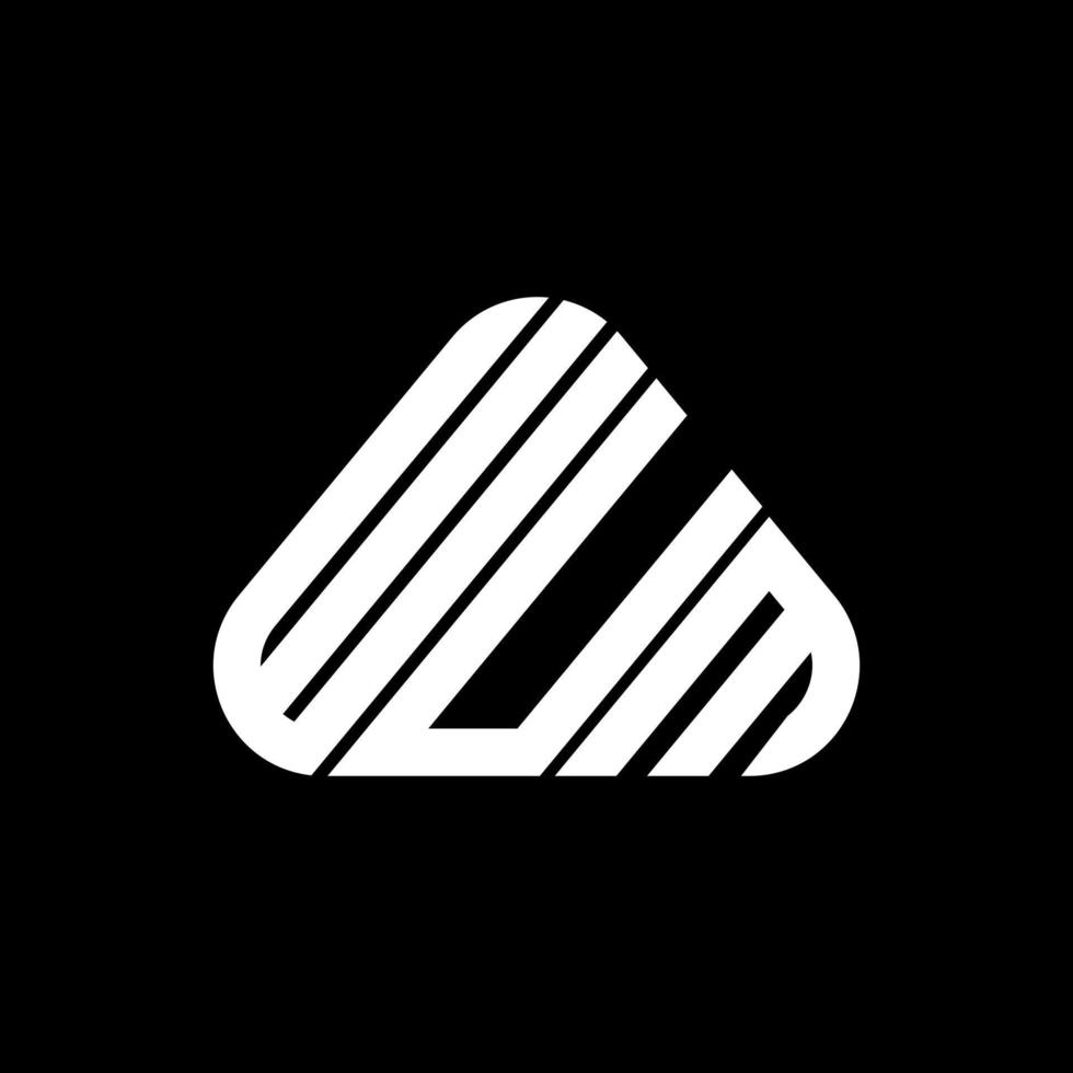 wum lettera logo creativo design con vettore grafico, wum semplice e moderno logo.