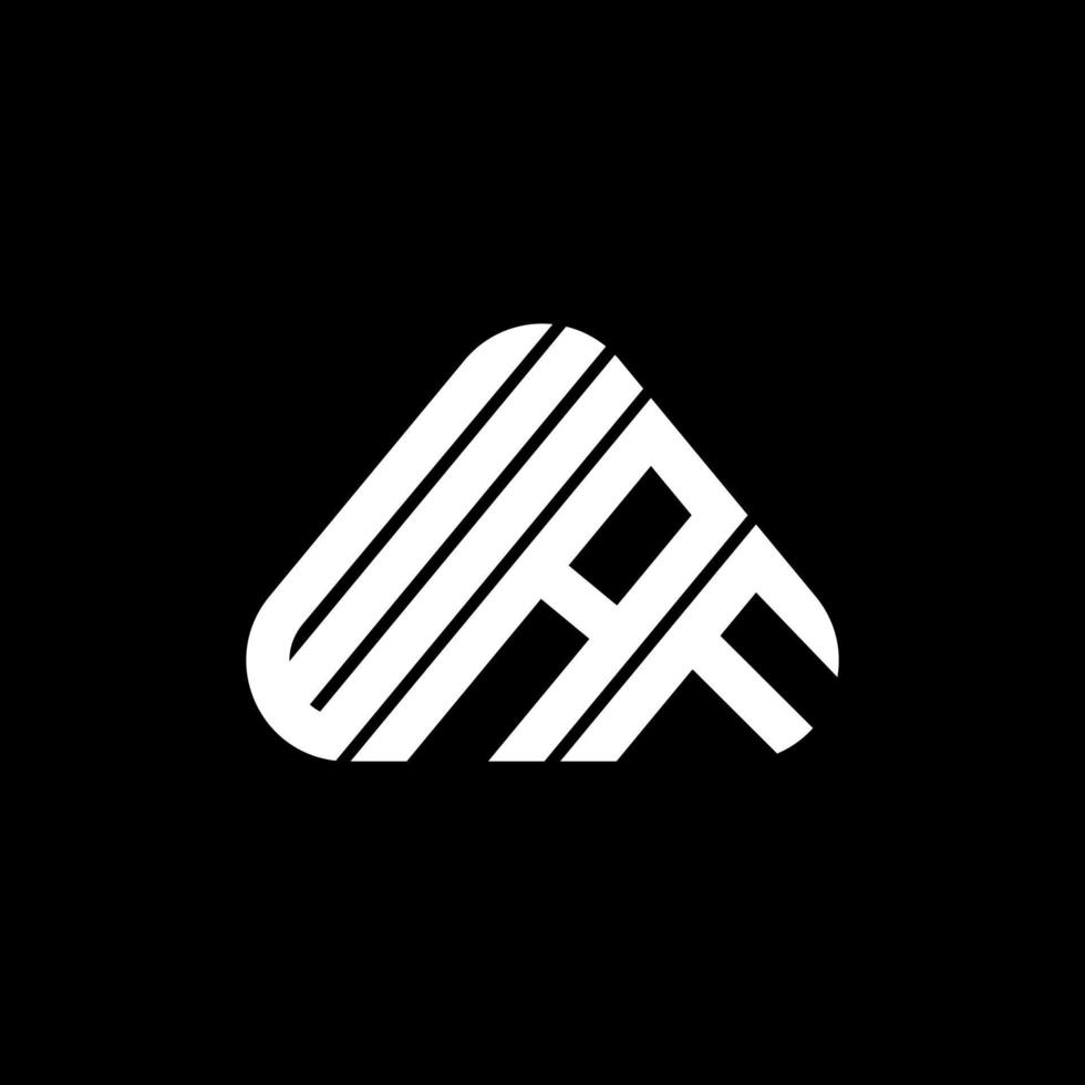 waf lettera logo creativo design con vettore grafico, waf semplice e moderno logo.