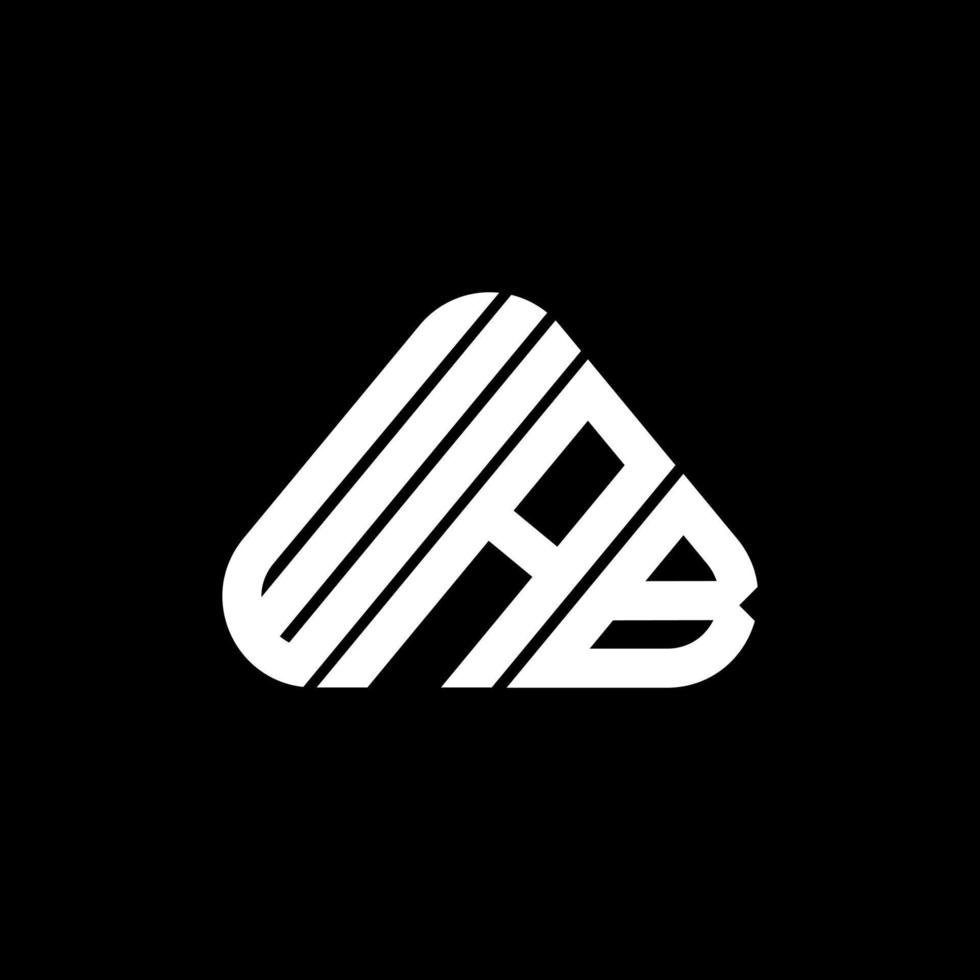 wab lettera logo creativo design con vettore grafico, wab semplice e moderno logo.