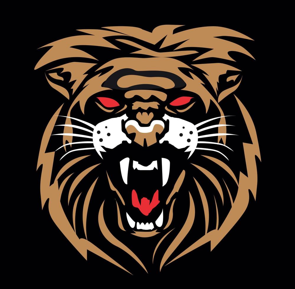 tigre illustrazione. tigre logo ,arte, icona , simbolo, tigre linea arte colori vecto vettore