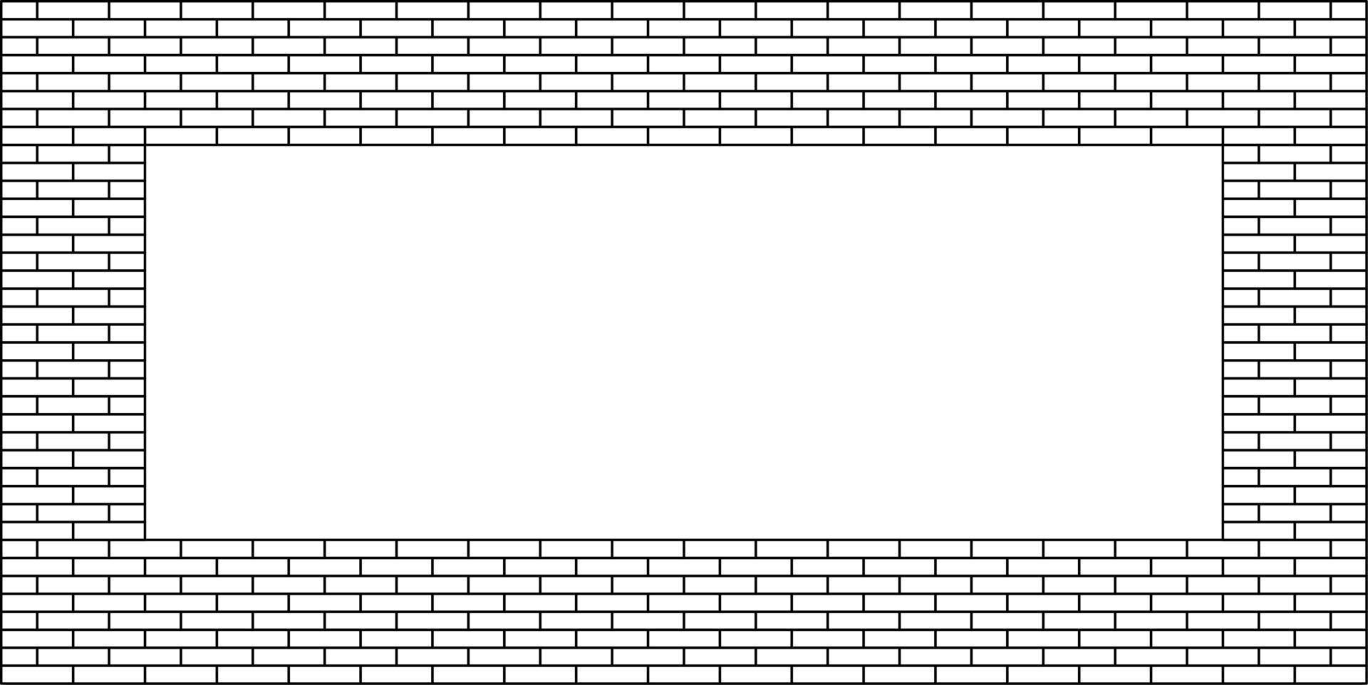 schema mattone parete telaio con copia spazio per il tuo testo o design vettore