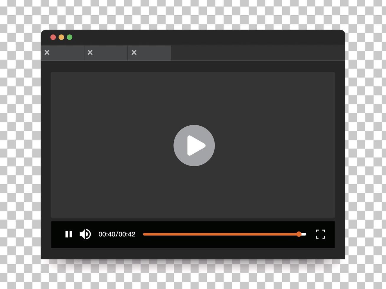 video giocatore design per sito web e mobile applicazioni vettore illustrazione