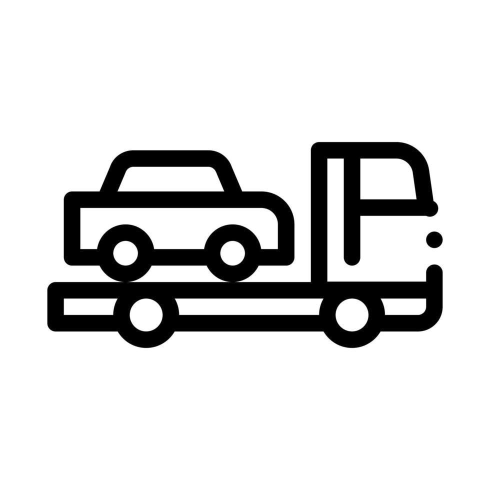 camion scelte su auto icona vettore schema illustrazione