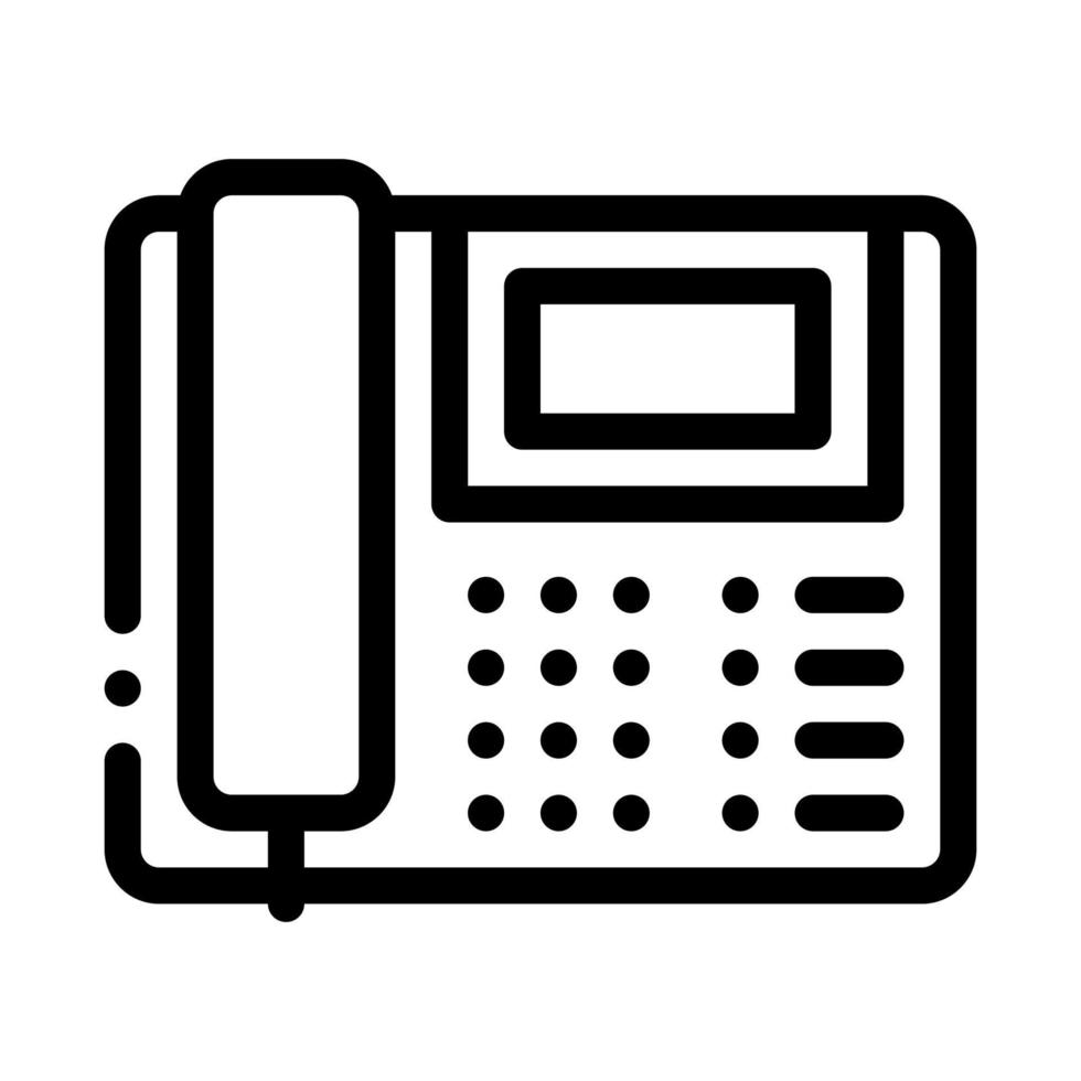 casa telefono icona vettore schema illustrazione