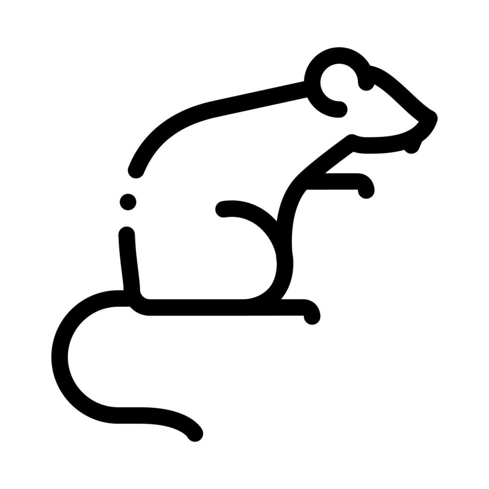 ratto icona vettore schema illustrazione