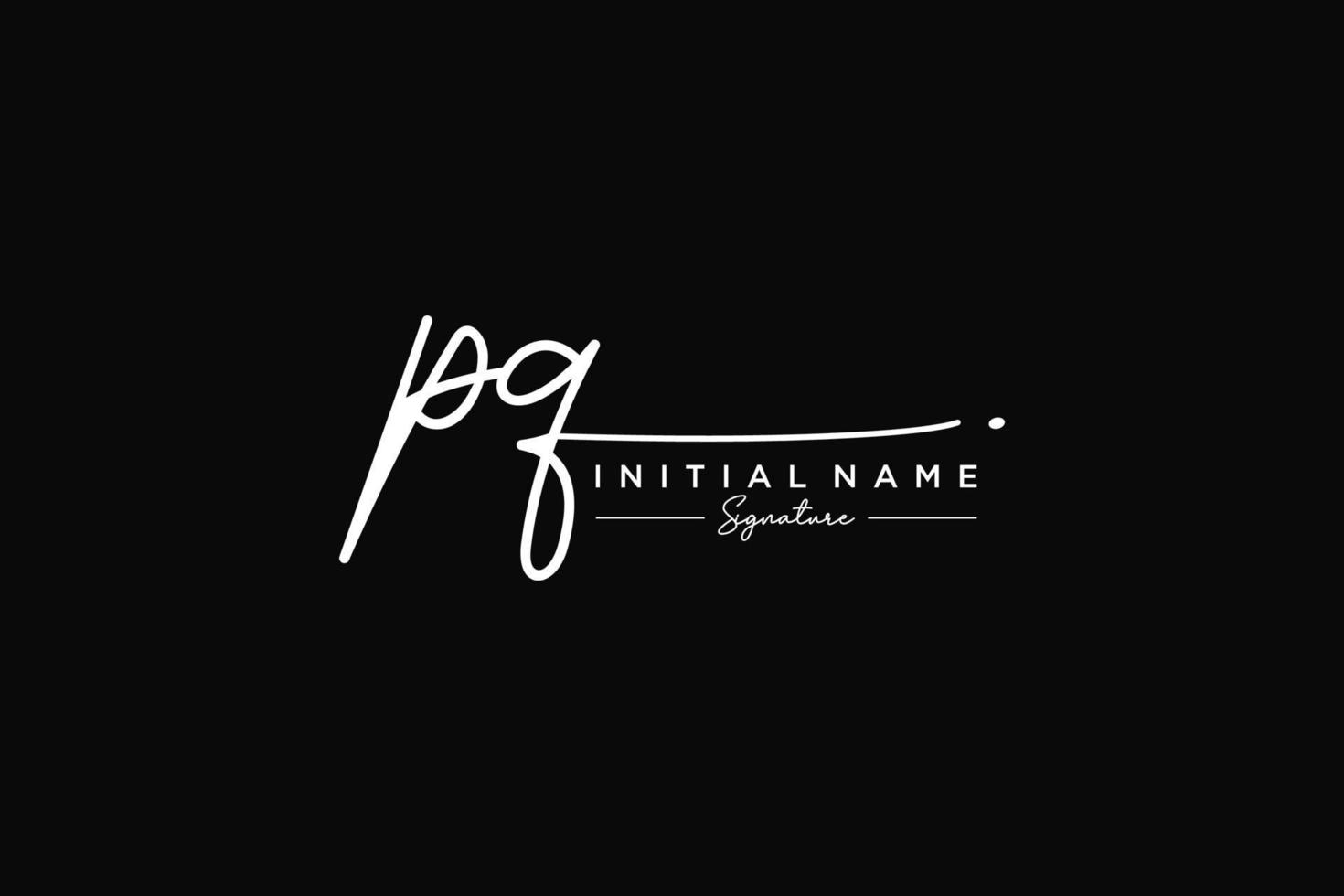 iniziale pq firma logo modello vettore. mano disegnato calligrafia lettering vettore illustrazione.