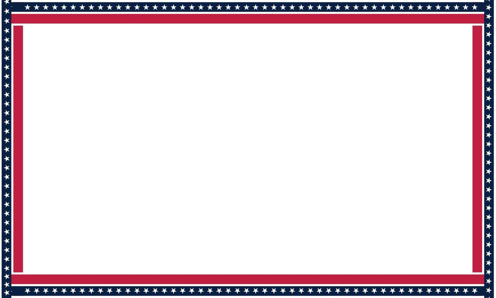 patriottico confine divisore americano Stati Uniti d'America bandiera. vettore