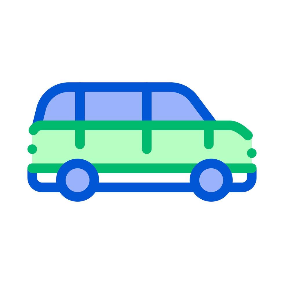 pubblico trasporto automobile vettore magro linea icona