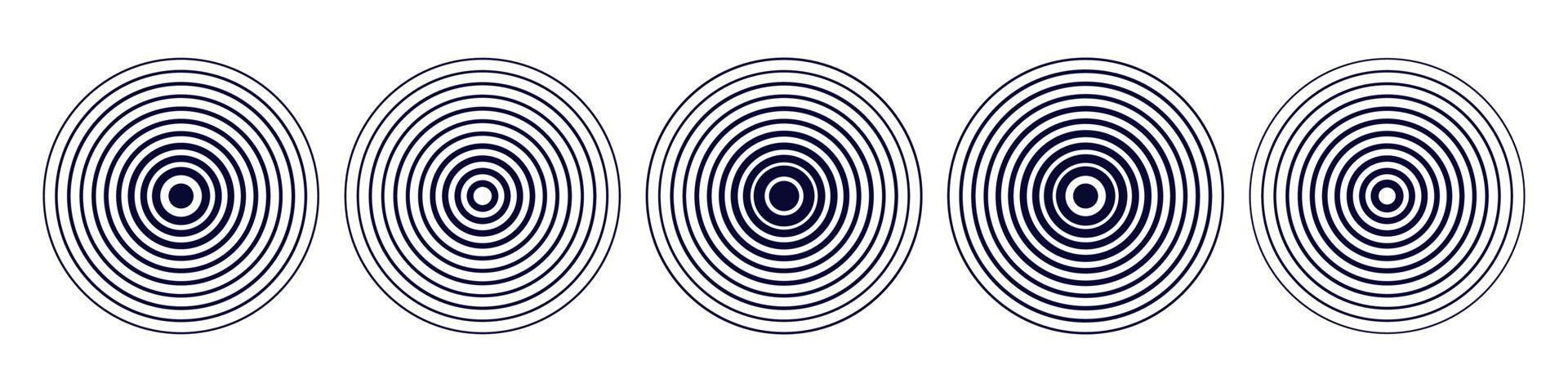 moderno radiale o circlesignals .astratto onda fondale . movimento linea design. vettore isolato illustrazione