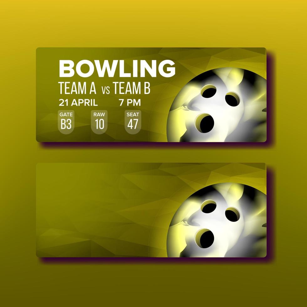 giallo buono su bowling gioco modello vettore