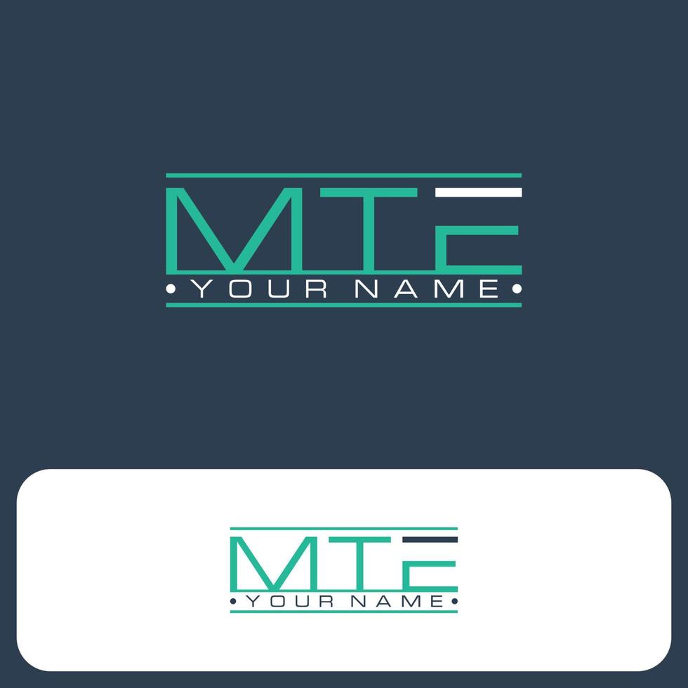 moderno design mte lettera logo concetto design vettore