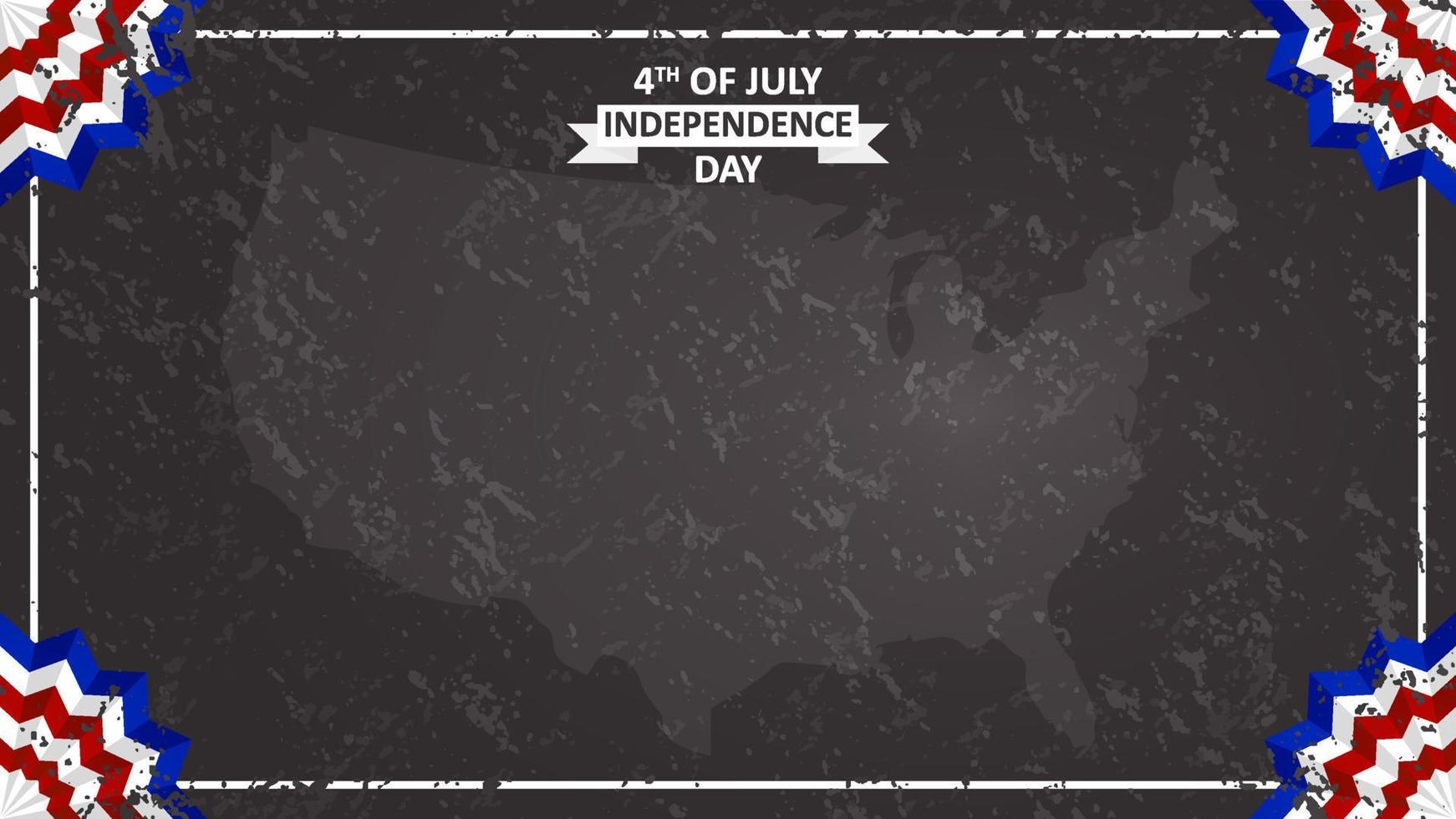 contento indipendenza giorno 4 th di luglio sfondo ragnatela bandiera manifesto con copia spazio la zona testo spazio vettore