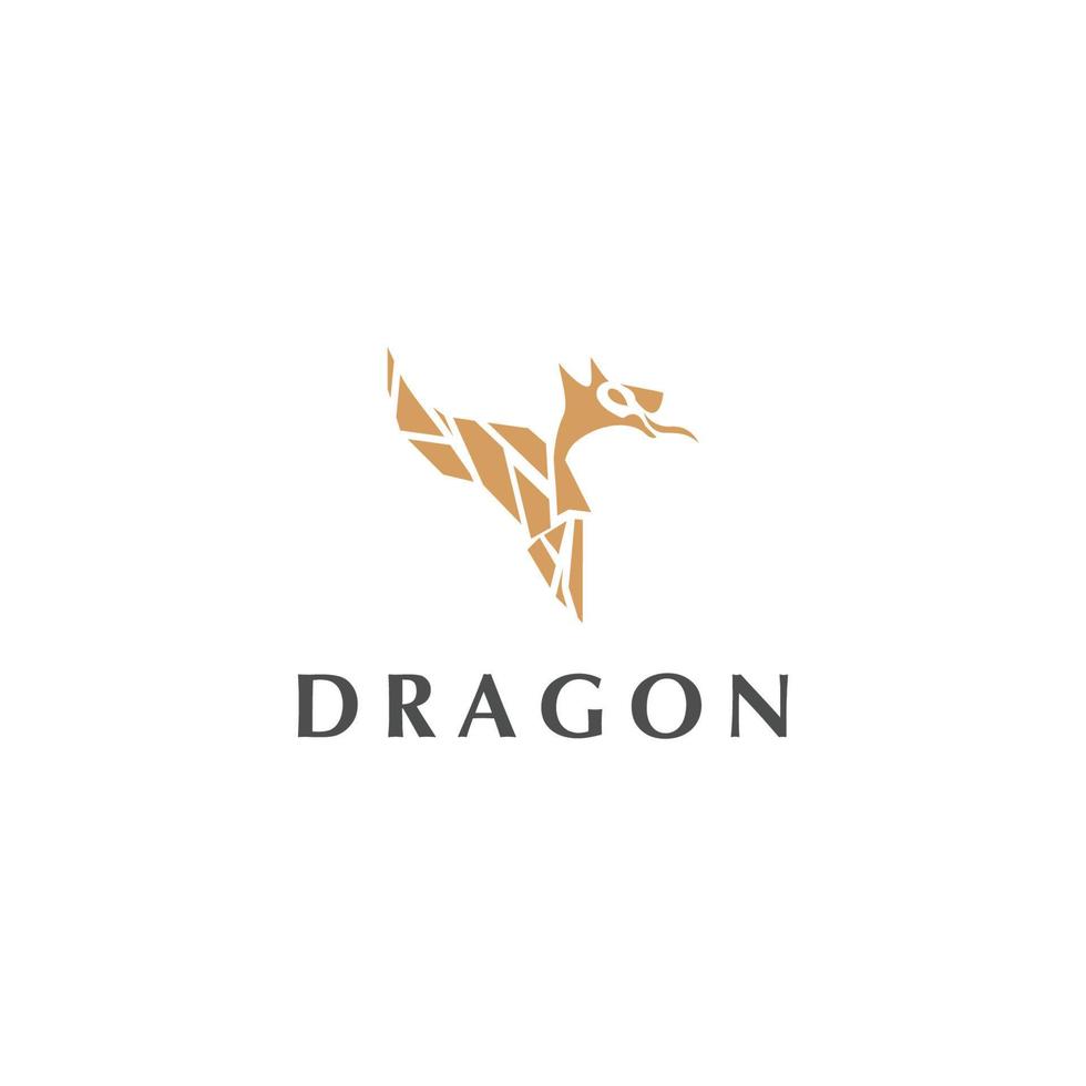 Drago logo icona design vettore illustrazione