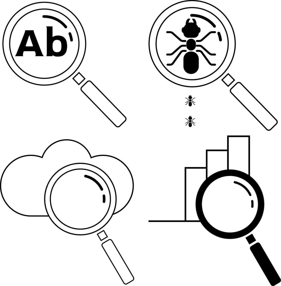 ricerca di icone vettoriali