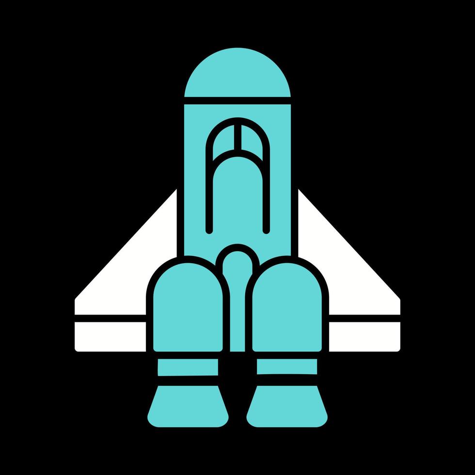 navicella spaziale vettore icona
