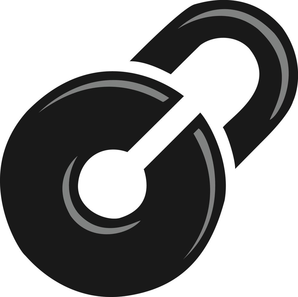lettera c formatura serratura forma vettore