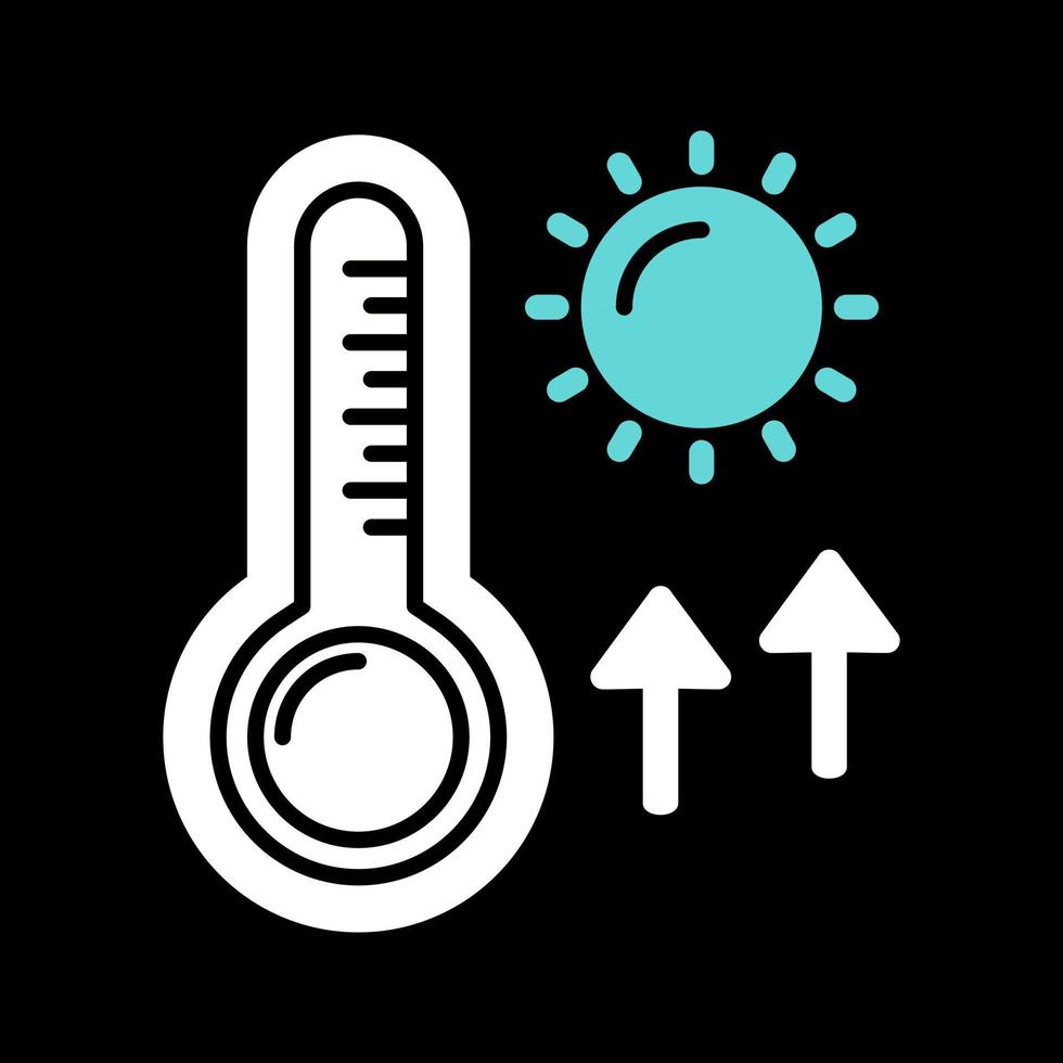 alto temperature vettore icona