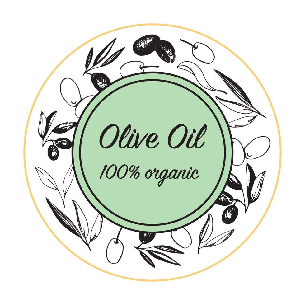 olive confine nel vettore