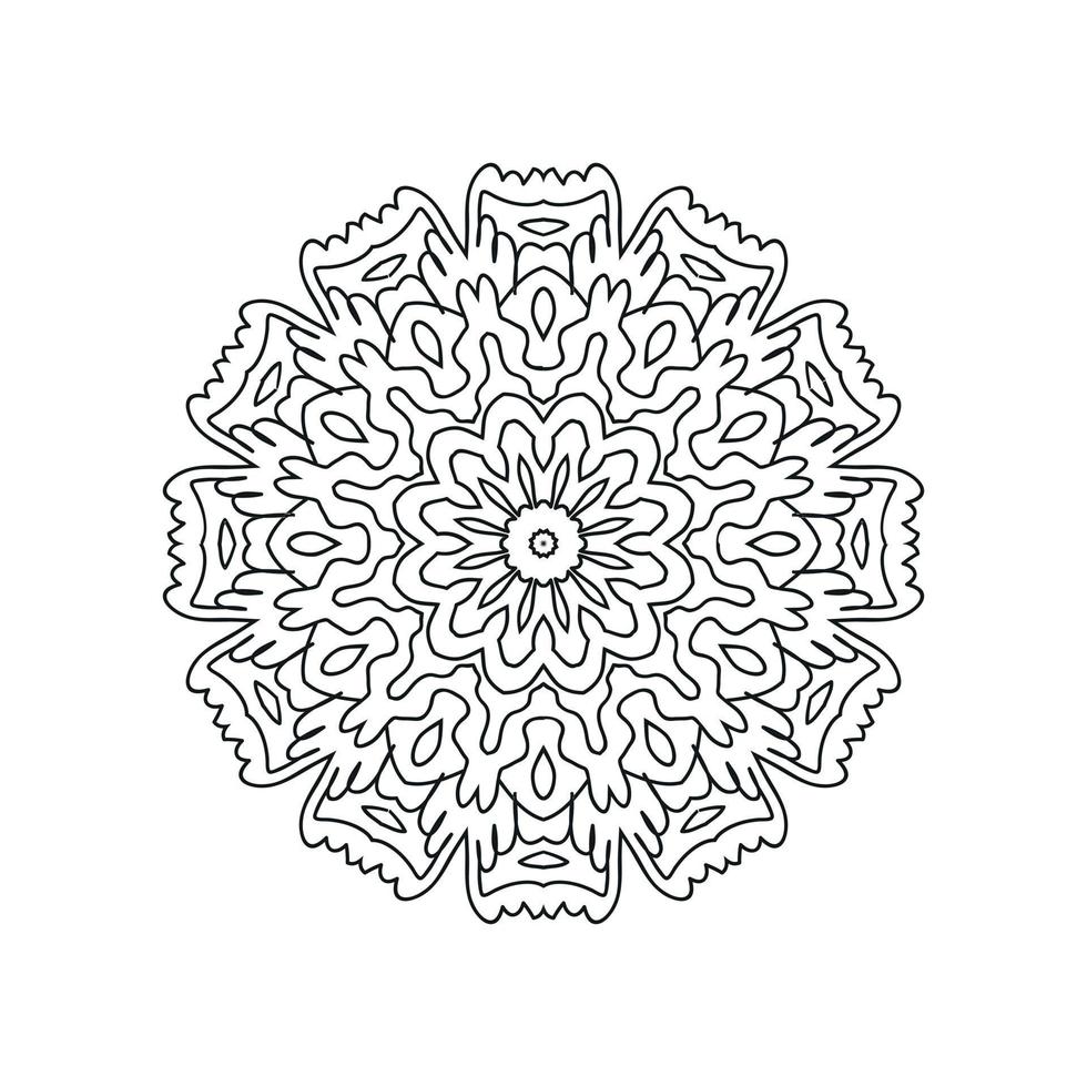 mandala disegni. nuovo mandala arte sfondo vettore