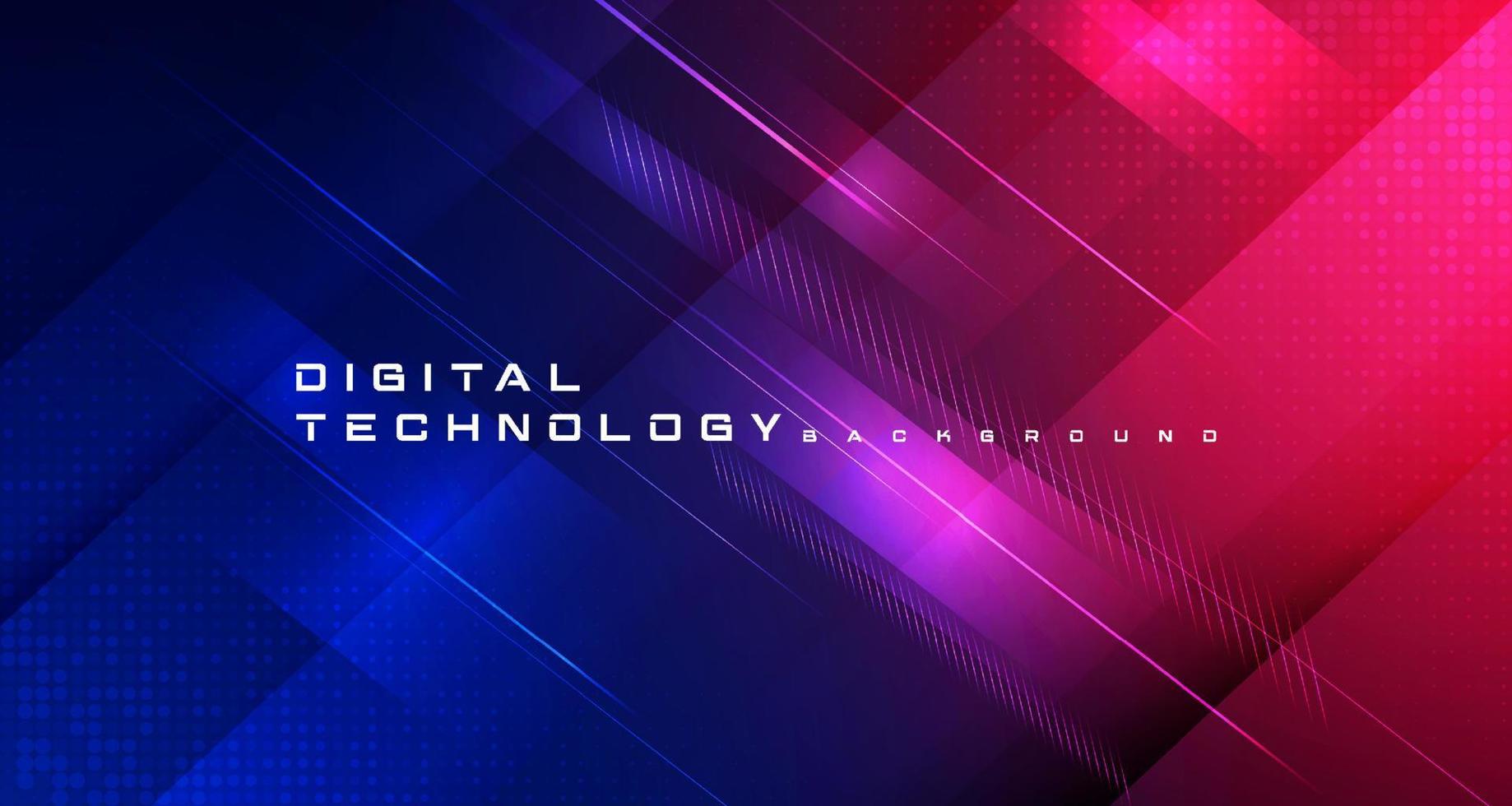 astratto digitale tecnologia futuristico circuito blu rosa sfondo, informatica scienza tecnologia, innovazione comunicazione futuro, ai grande dati, Internet Rete connessione, nube hi-tech illustrazione vettore