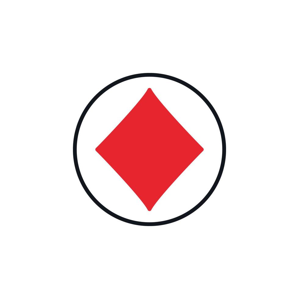 quadri carta completo da uomo vettore concetto il giro rosso solido icona o simbolo
