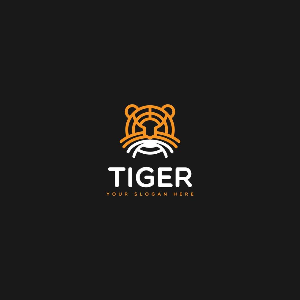 vettore del logo della tigre