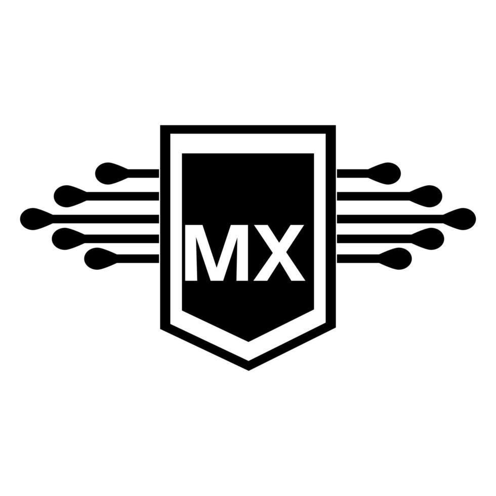 mx lettera logo design.mx creativo iniziale mx lettera logo design . mx creativo iniziali lettera logo concetto. vettore