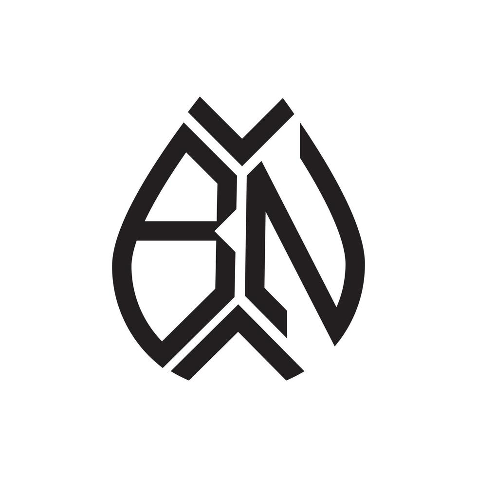 bn lettera logo design.bn creativo iniziale bn lettera logo design . bn creativo iniziali lettera logo concetto. vettore