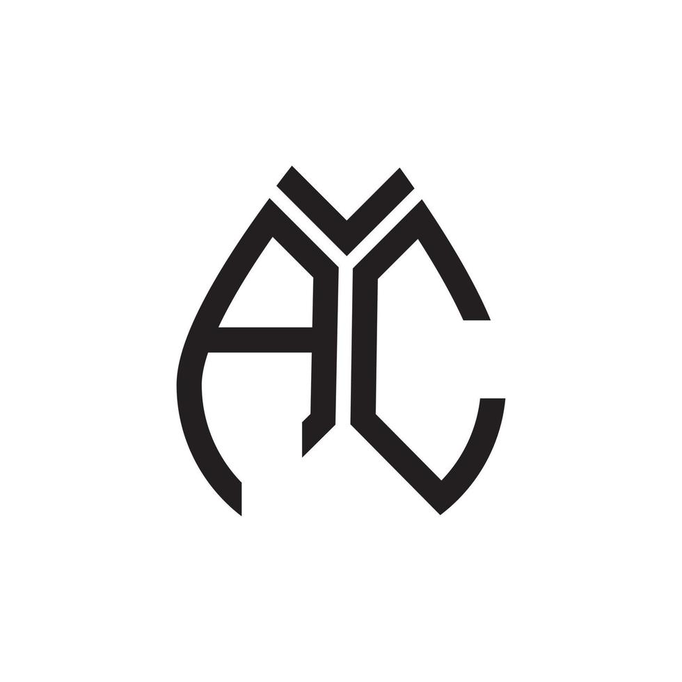 AC lettera logo design.ac creativo iniziale AC lettera logo design . AC creativo iniziali lettera logo concetto. vettore