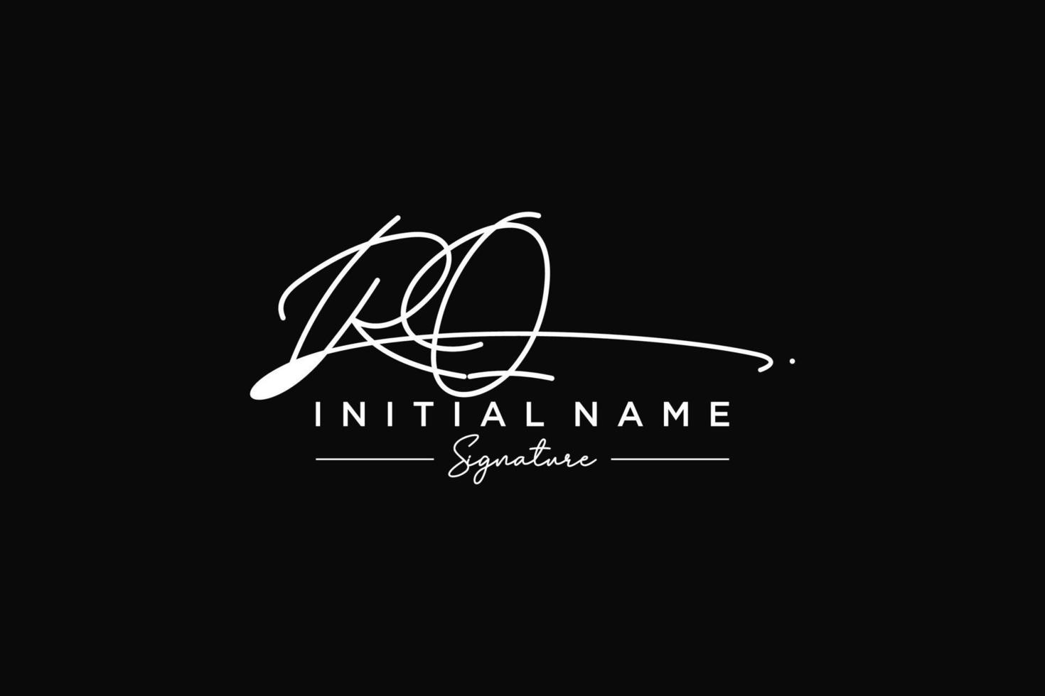 iniziale rq firma logo modello vettore. mano disegnato calligrafia lettering vettore illustrazione.