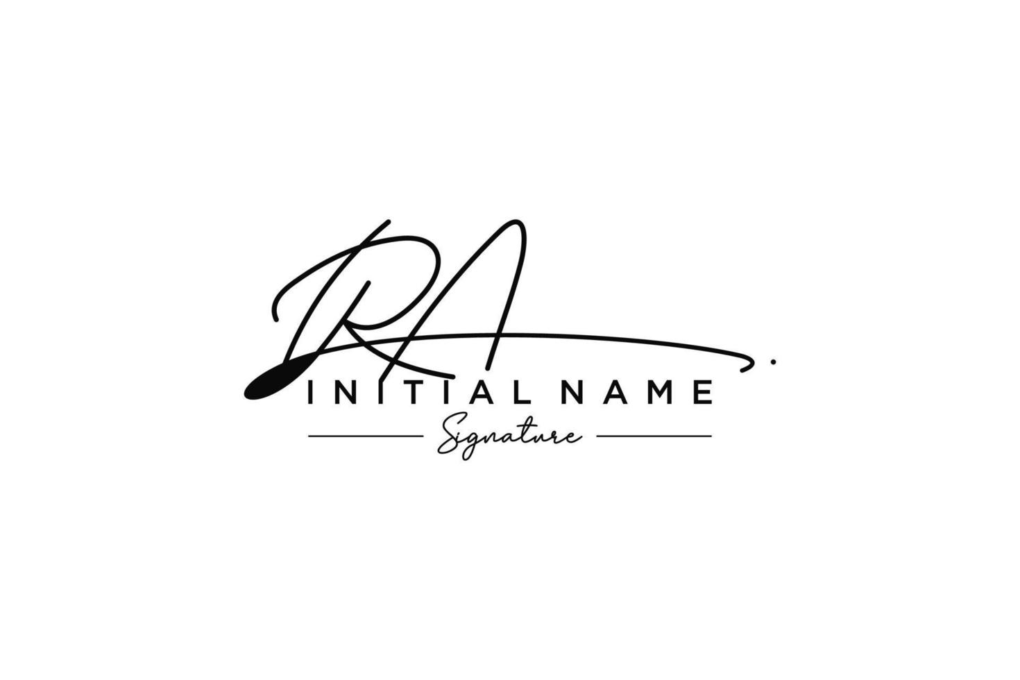 iniziale RA firma logo modello vettore. mano disegnato calligrafia lettering vettore illustrazione.