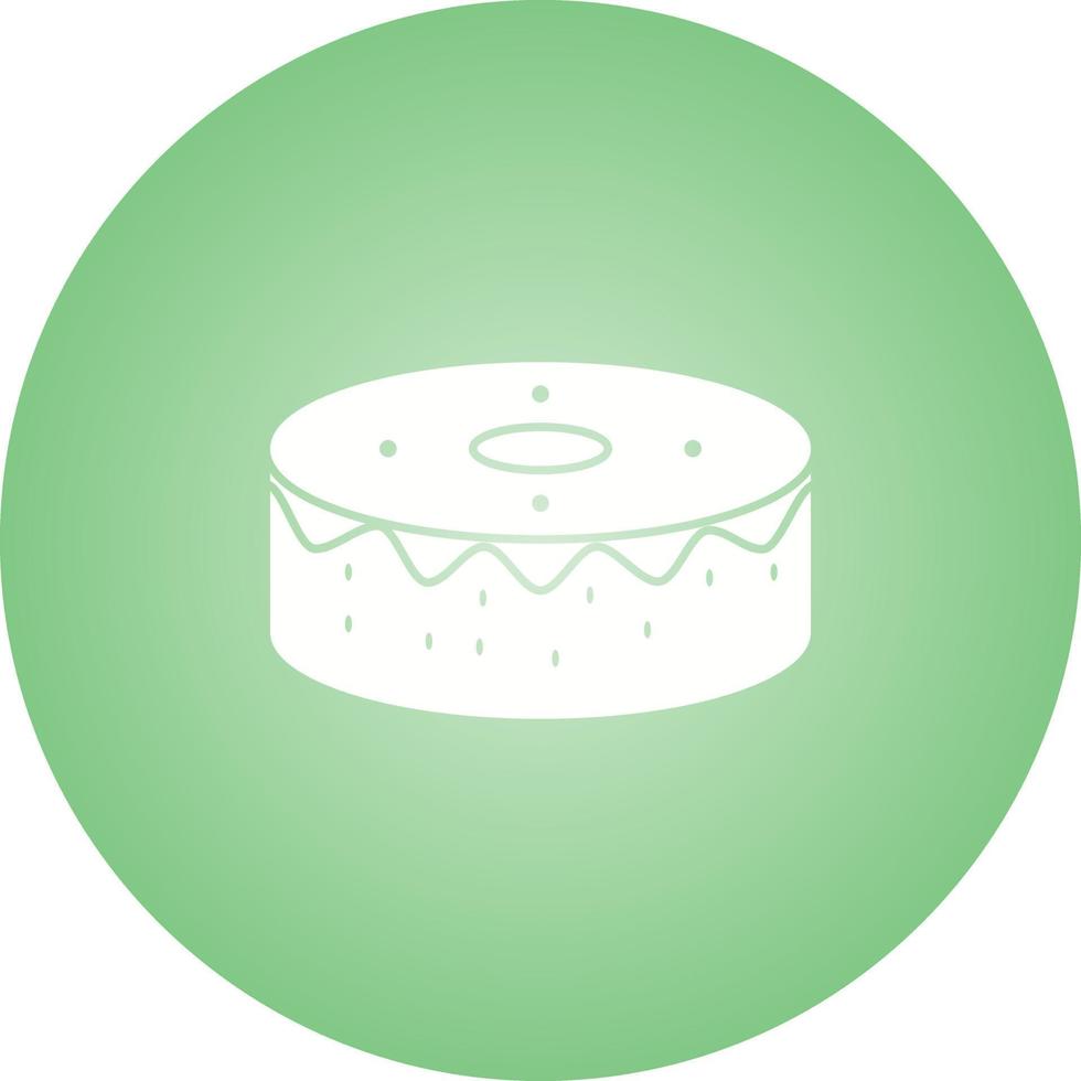 unico compleanno torta vettore glifo icona