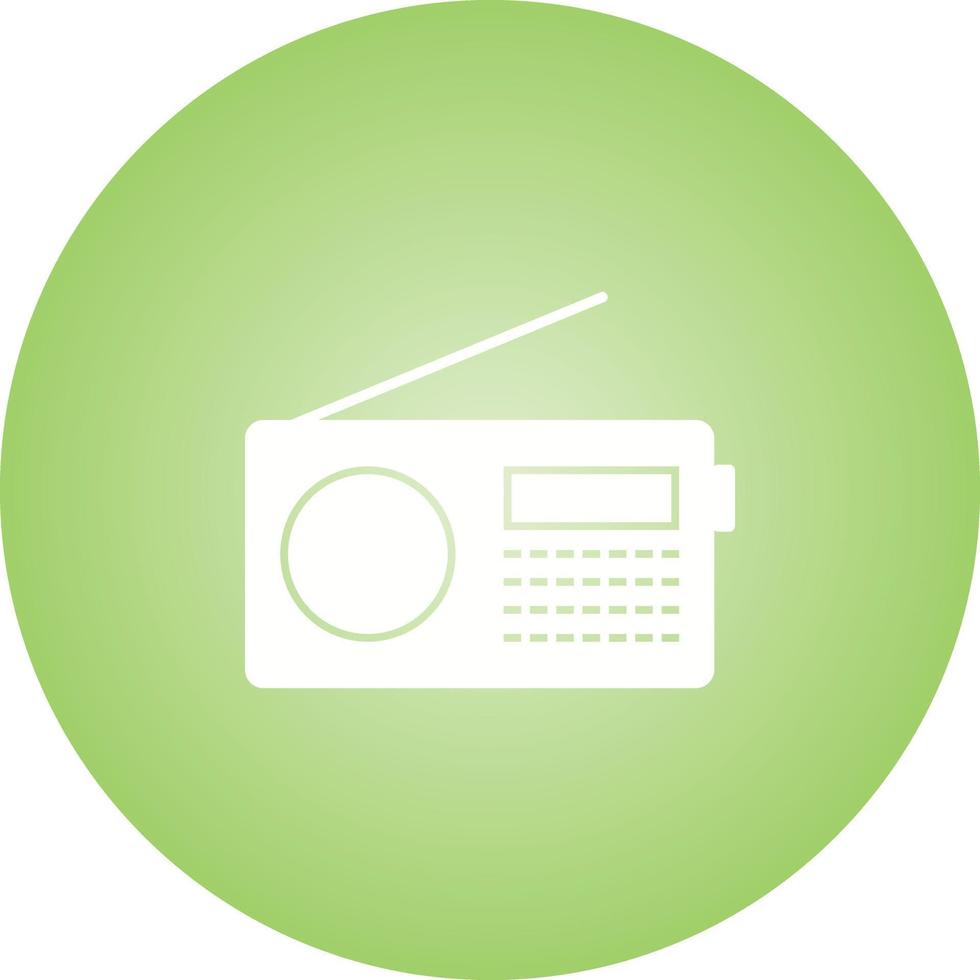 unico Radio impostato vettore glifo icona