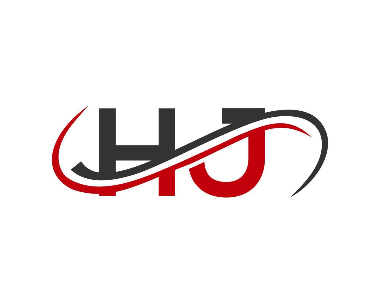 lettera hj logo design per finanziario, sviluppo, investimento, vero tenuta e gestione azienda vettore modello