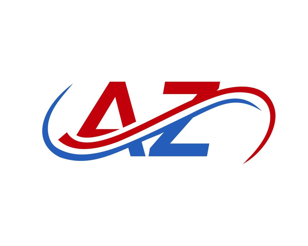 lettera az logo design per finanziario, sviluppo, investimento, vero tenuta e gestione azienda vettore modello