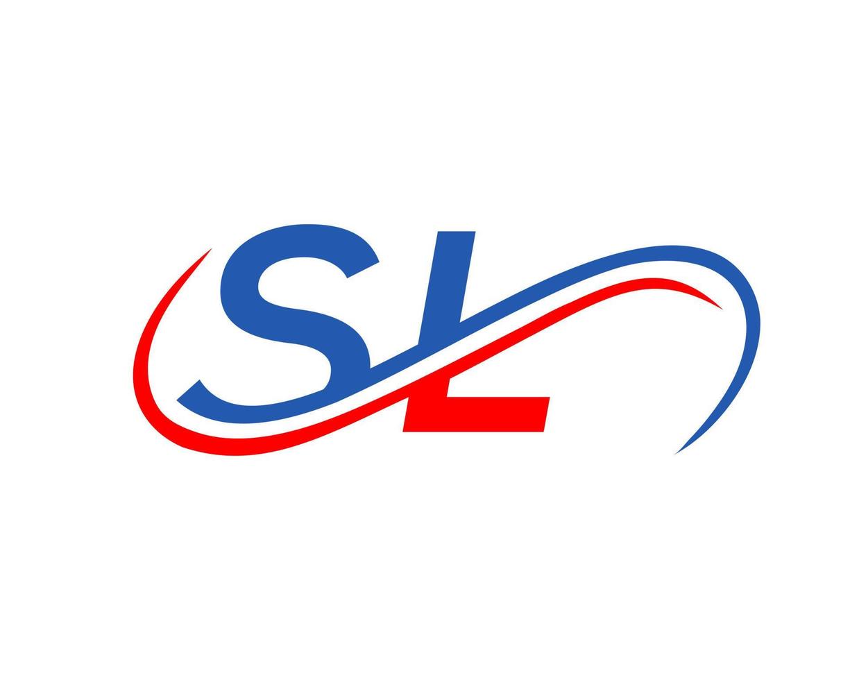 lettera sl logo design per finanziario, sviluppo, investimento, vero tenuta e gestione azienda vettore modello