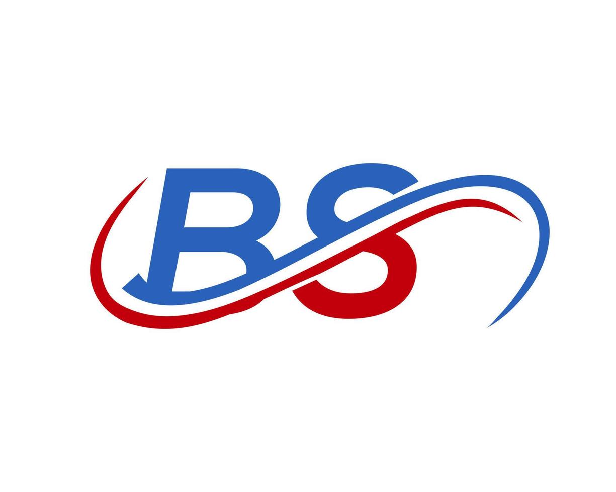 lettera bs logo design per finanziario, sviluppo, investimento, vero tenuta e gestione azienda vettore modello