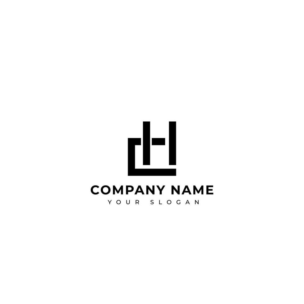 hc iniziale firma logo vettore design