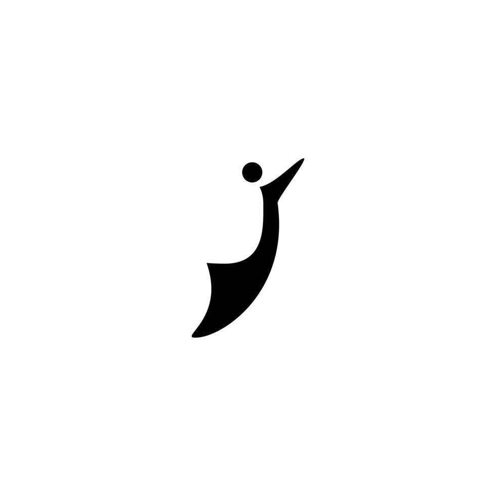 moderno lettera j logo vettore design modello