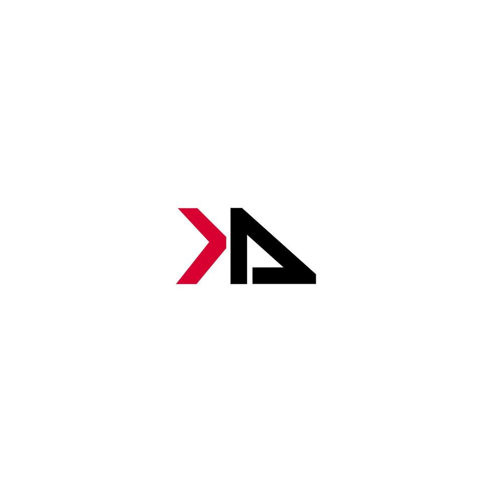 lettera ka logo vettore design modello
