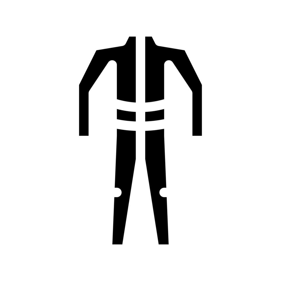 autista costume icona vettore glifo illustrazione