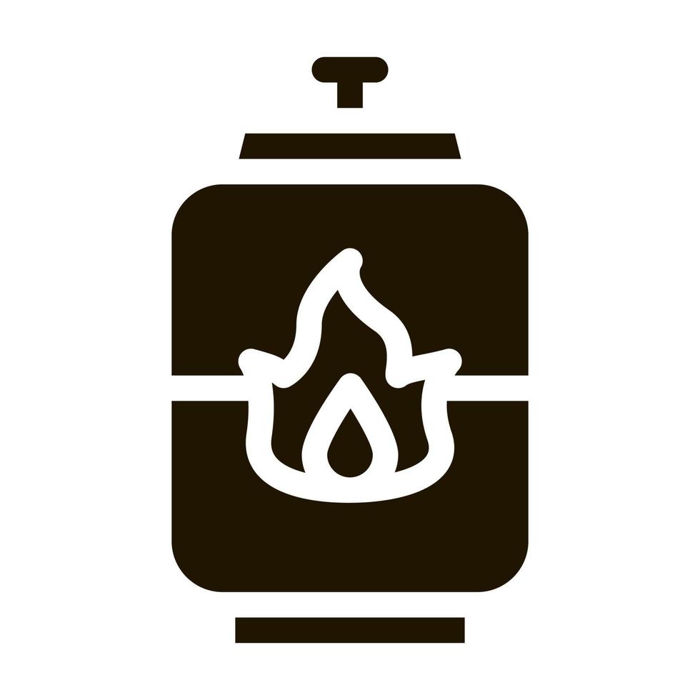 esplosivo gas serbatoio icona vettore illustrazione