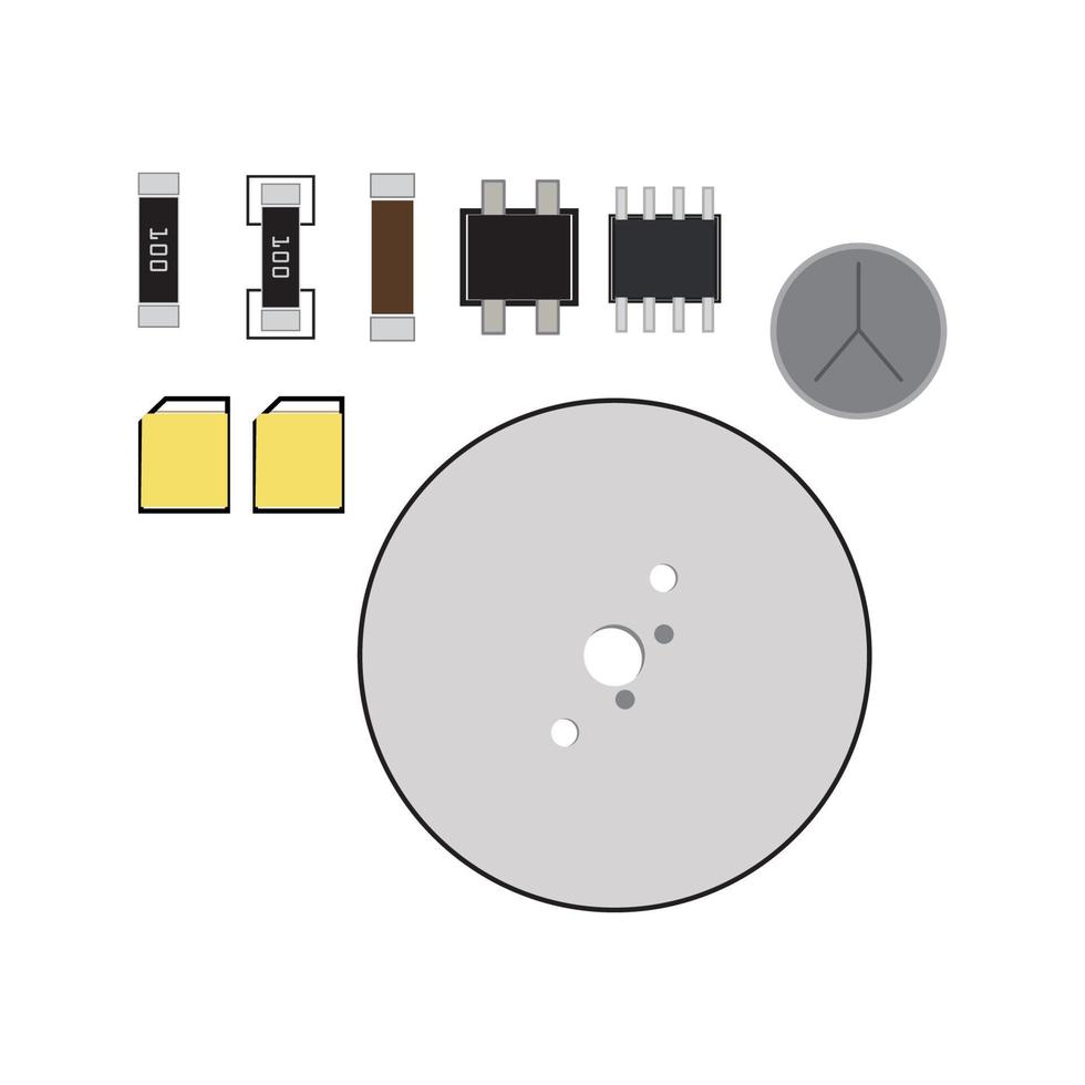 pcb stampato circuito tavola design logo vettore modello